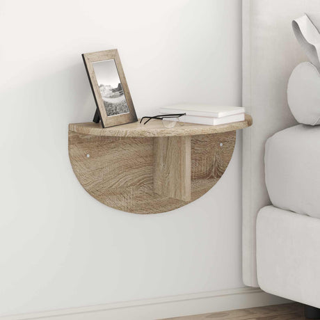 Vidaxl wandplank muurmontage sonoma eiken 48 x 24 x 24 cm bewerkt hout