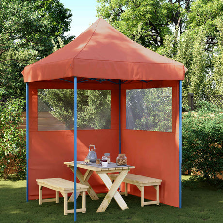 Vidaxl partytent 200 x 200 x 306 cm terracotta oxford stof