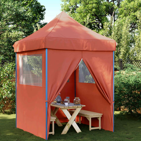 Vidaxl partytent 200 x 200 x 306 cm terracotta oxford stof