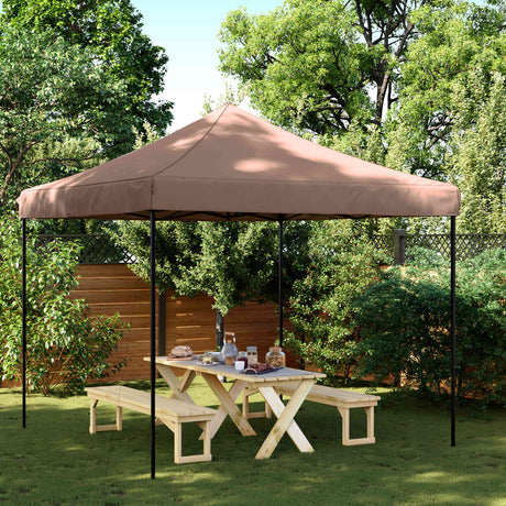 Vidaxl partytent 292 x 292 x 315 cm bruin oxford stof