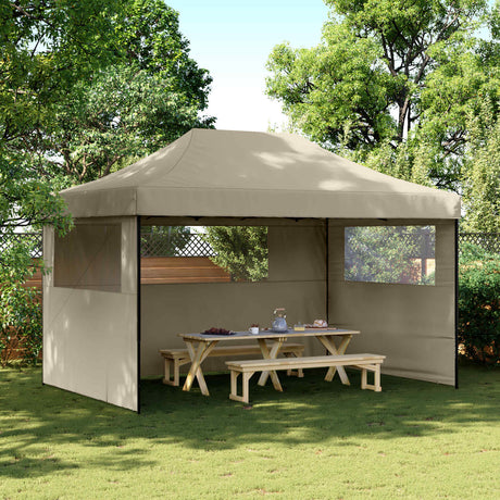 Vidaxl partytent 292 x 440 x 315 cm taupe oxford stof