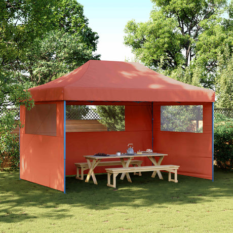 Vidaxl partytent 292 x 440 x 315 cm terracotta oxford stof