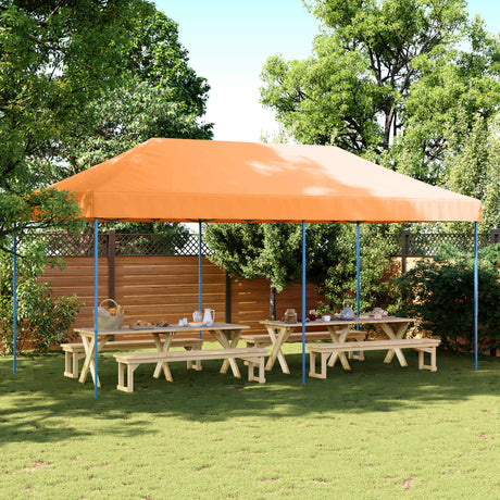 Vidaxl partytent 292 x 580 x 315 cm oranje oxford stof
