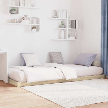 Vidaxl vloer bedframe sonoma 80 x 200 cm bewerkt hout