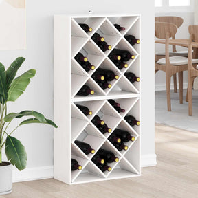 Vidaxl wijnrek 2 st wit 62 x 25 x 62 cm massief grenenhout
