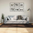 Vidaxl vloerkleed huarte bruin 120 x 170 cm 100% polyester plat