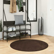 Vidaxl medium pile zachte en wasbare tapijt huarte bruin ø 100 cm