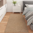 Vidaxl binnen- en buitentapijt agira naturel 200 x 80 cm polyester
