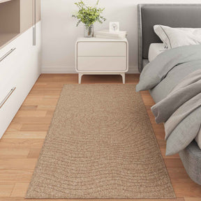Vidaxl binnen- en buitentapijt agira naturel 200 x 80 cm polyester