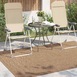 Vidaxl binnen- en buitentapijt agira naturel 170 x 120 cm polyester