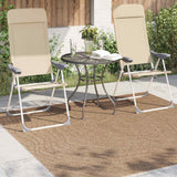 Vidaxl binnen- en buitentapijt agira naturel 120 x 120 cm polyester