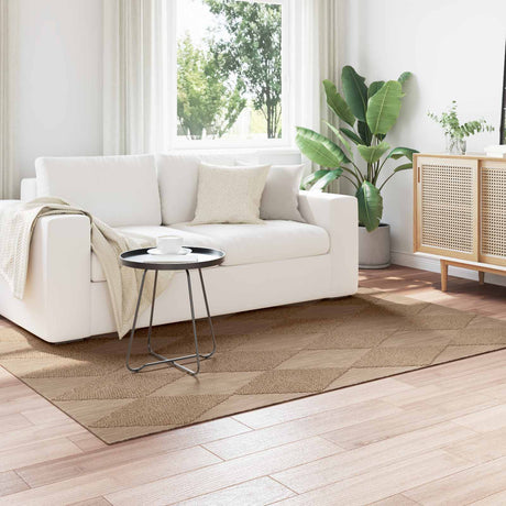 Vidaxl binnen- en buitentapijt agira naturel 200 x 140 cm polyester