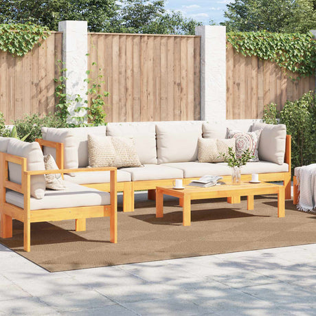 Vidaxl binnen- en buitentapijt agira naturel 280 x 200 cm polyester