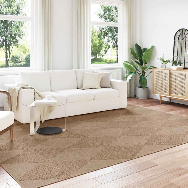 Vidaxl binnen- en buitentapijt agira naturel 340 x 240 cm polyester