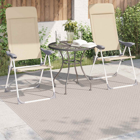 Vidaxl vloerkleden vierkant faro crème 200 x 200 cm polyester