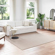 Vidaxl vloerkleden vierkant faro crème 240 x 240 cm polyester