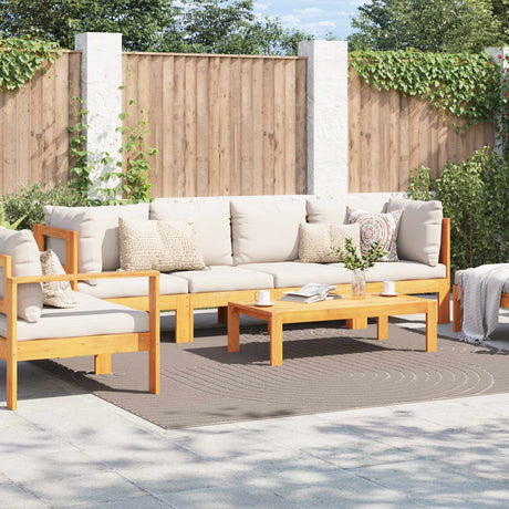 Vidaxl binnen- en buitentapijt palmeras beige 240 x 240 cm polyester