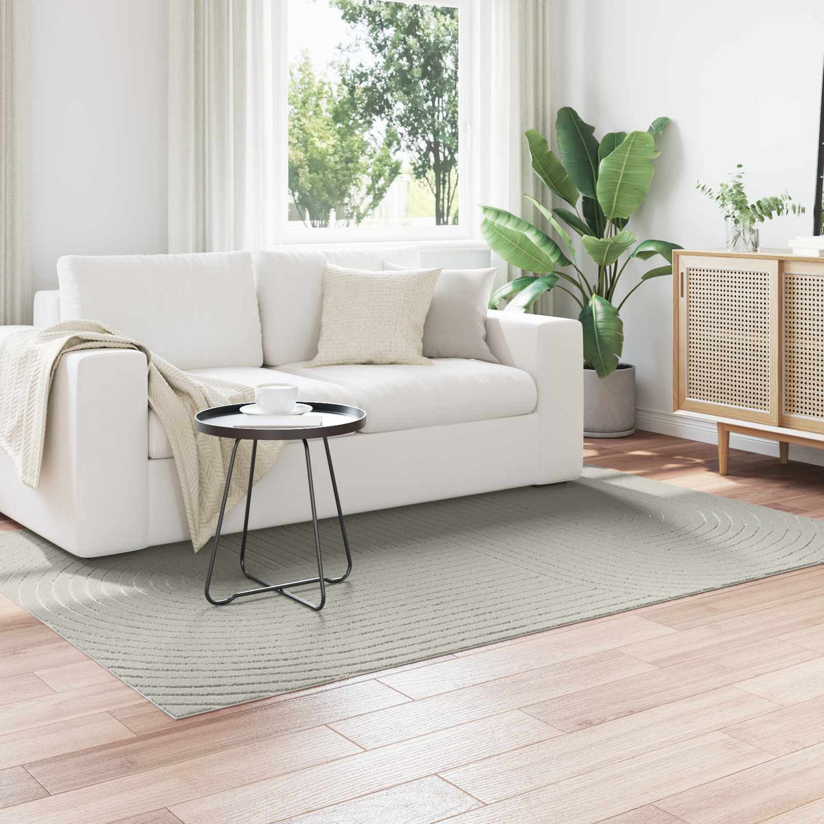 Vidaxl binnen- en buitentapijt palmeras groen 140 x 200 cm polyester