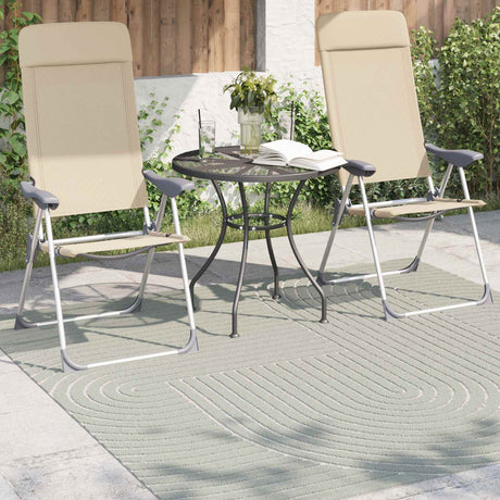 Vidaxl binnen- en buitentapijt palmeras groen 200 x 200 cm polyester