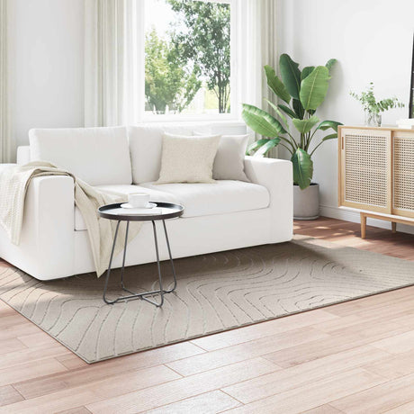 Vidaxl binnen- en buitentapijt palmeras crème 170 x 120 cm polyester