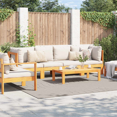 Vidaxl binnen- en buitentapijt palmeras crème 240 x 240 cm polyester