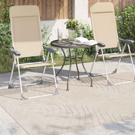 Vidaxl binnen- en buitentapijt palmeras beige 160 x 230 cm polyester