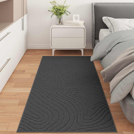 Vidaxl binnen- en buitentapijt palmeras antraciet 80 x 150 cm