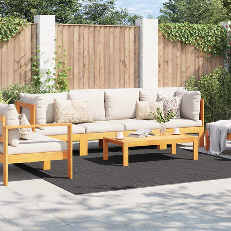Vidaxl binnen- en buitentapijt palmeras antraciet 240 x 240 cm