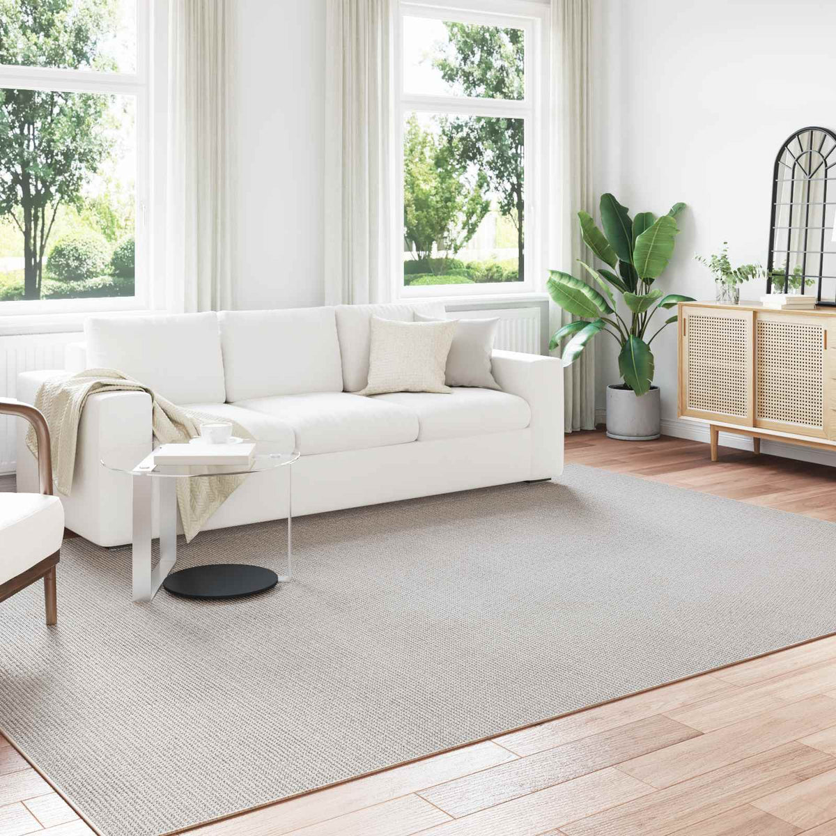 Vidaxl binnen kleed lugo crèmekleurig 340 x 240 cm polyester