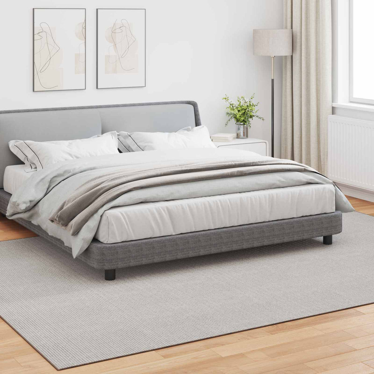 Vidaxl binnen kleed lugo crèmekleurig 340 x 240 cm polyester