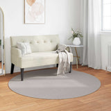 Vidaxl binnen kleed lugo crèmekleurig ø 120 cm polyester