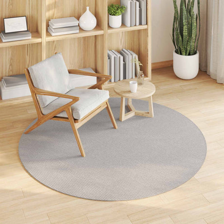 Vidaxl binnen kleed lugo crèmekleurig ø 160 cm polyester