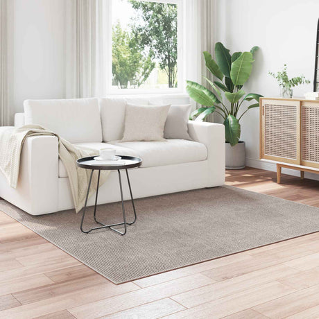 Vidaxl binnen kleed lugo crème en taupe 120 x 120 cm polyester