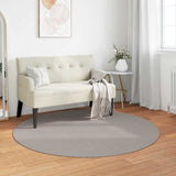 Vidaxl binnen kleed lugo crème en taupe ø 160 cm polyester