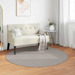Vidaxl binnen kleed lugo crème en taupe ø 160 cm polyester