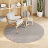 Vidaxl binnen kleed lugo crème en taupe ø 160 cm polyester