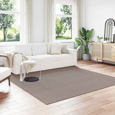 Vidaxl binnen kleed lugo taupe 240 x 240 cm polyester