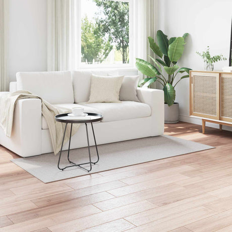 Vidaxl binnen kleed lugo crème en grijs 80 x 200 cm polyester