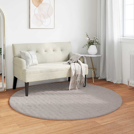 Vidaxl vloerkleden rond sirolo zand ø 200 cm polyester