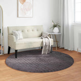 Vidaxl vloerkleden rond sirolo antraciet ø 160 cm polyester