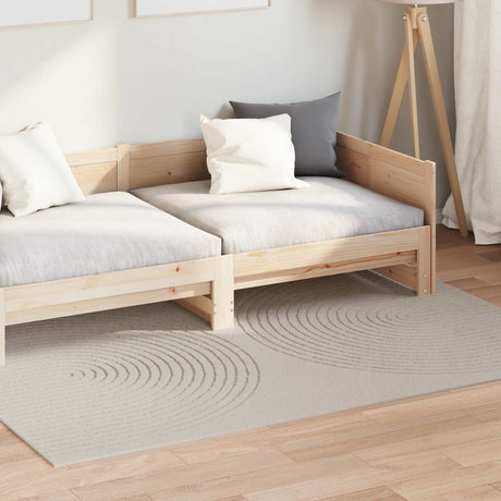 Vidaxl binnen kleed galati crèmekleurig 170 x 120 cm polyester