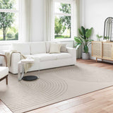 Vidaxl binnen kleed galati crèmekleurig 340 x 240 cm polyester