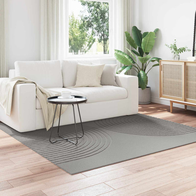 Vidaxl binnen kleed galati grijs 120 x 120 cm polyester