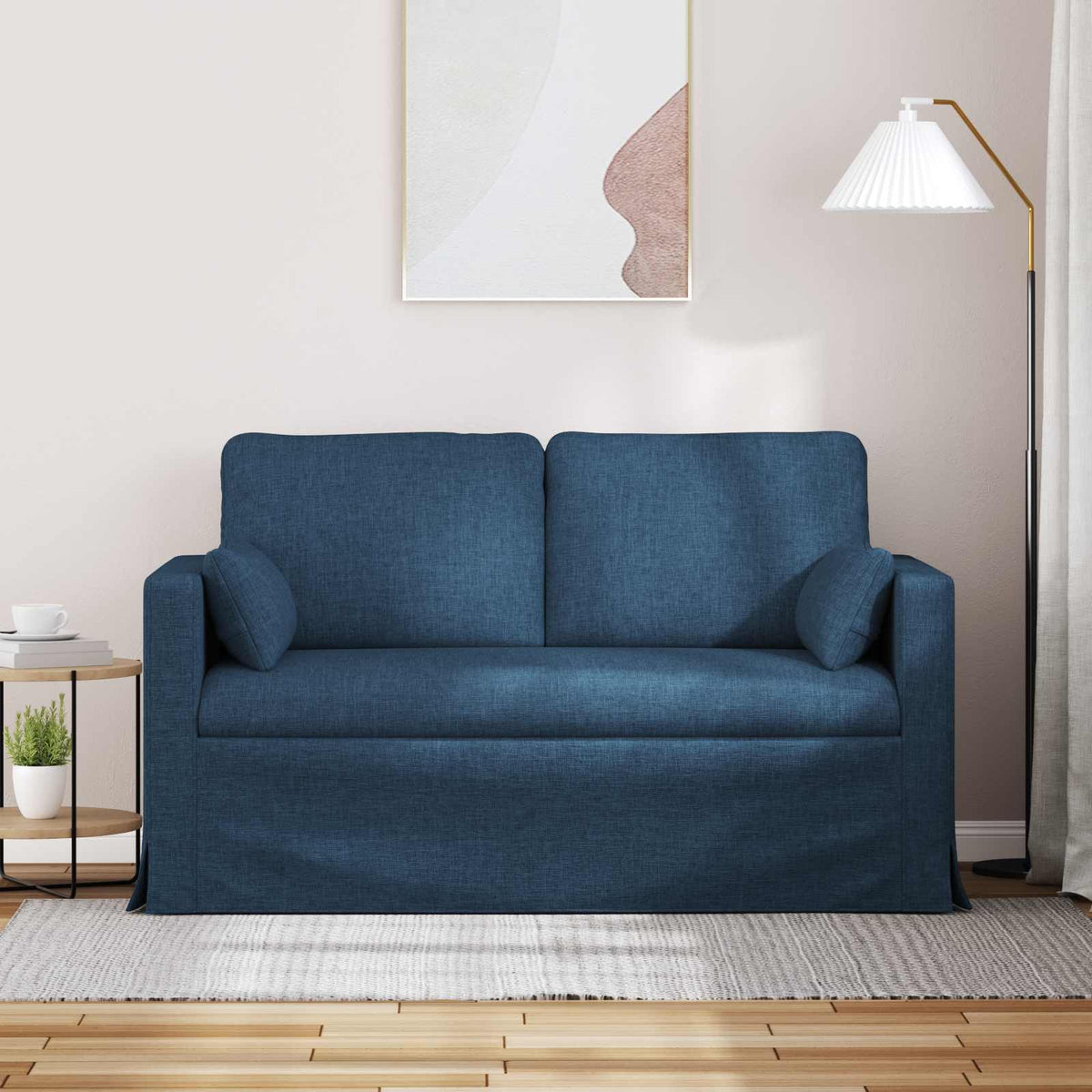 Vidaxl bank blauw 139 x 78 x 80 cm stof