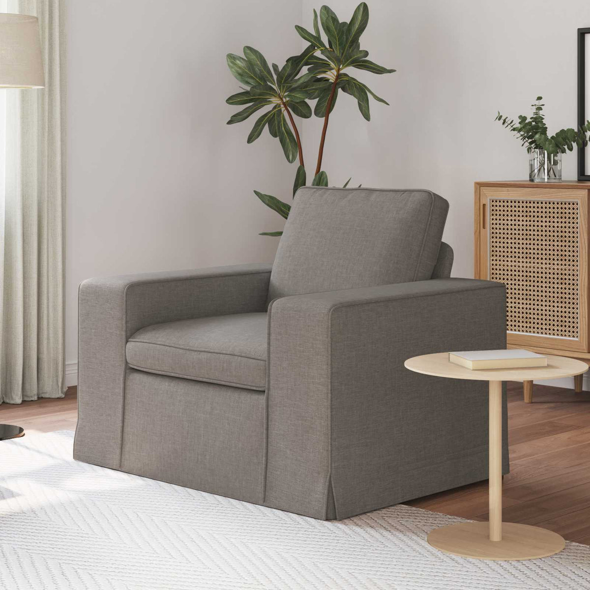 Vidaxl bank taupe 103 x 80 x 82 cm stof