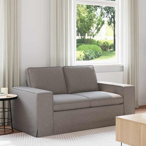 Vidaxl bank taupe 162 x 80 x 82 cm stof