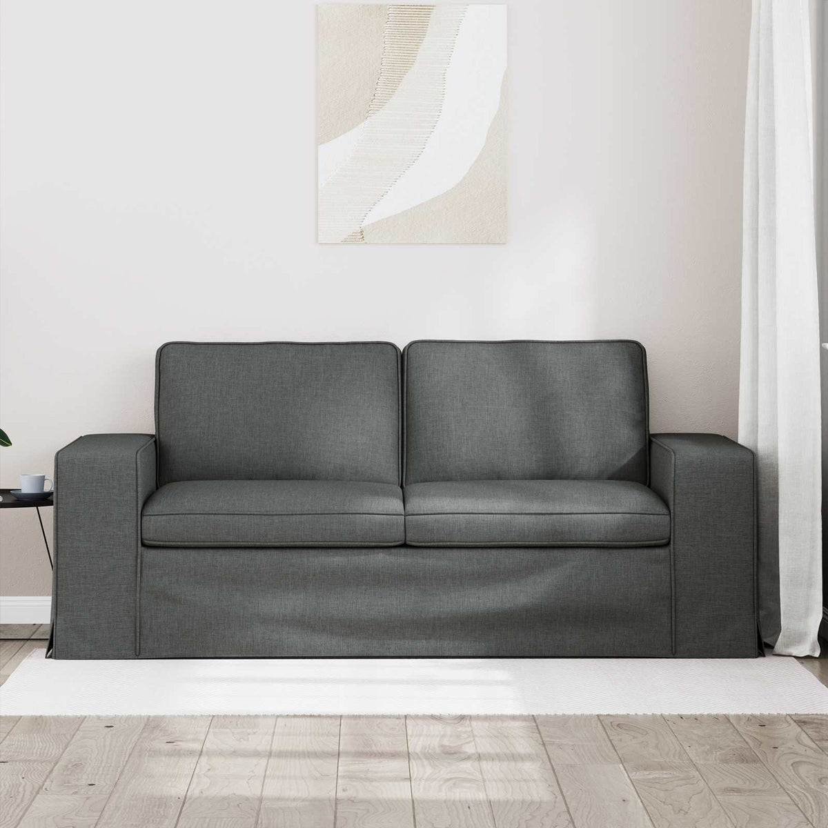 Vidaxl bank donkergrijs 182 x 80 x 82 cm stof