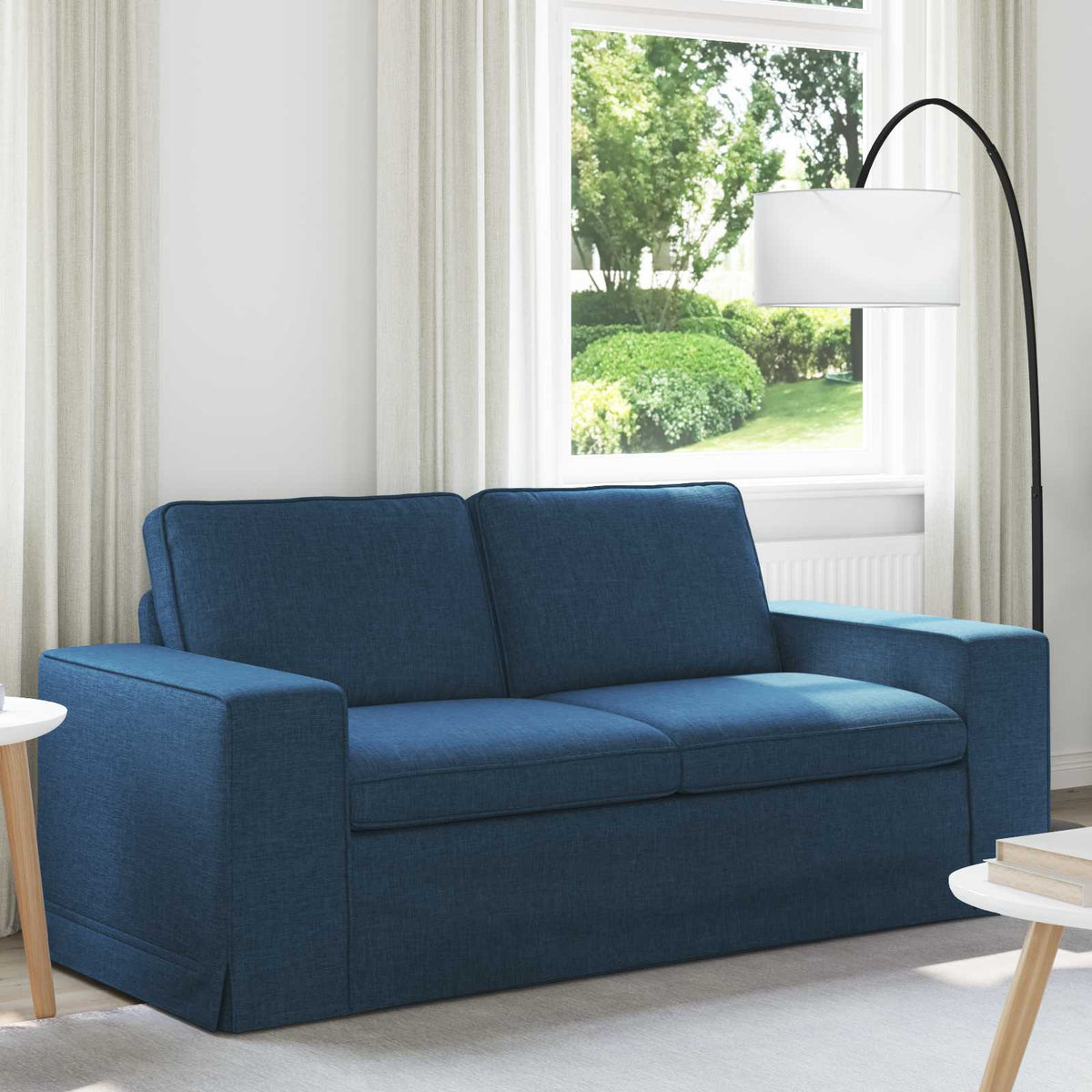 Vidaxl bank blauw 182 x 80 x 82 cm stof