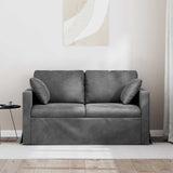 Vidaxl bank donkergrijs 138 x 78 x 80 cm fluweel