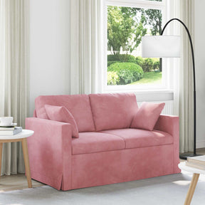 Vidaxl bank roze 138 x 78 x 80 cm fluweel